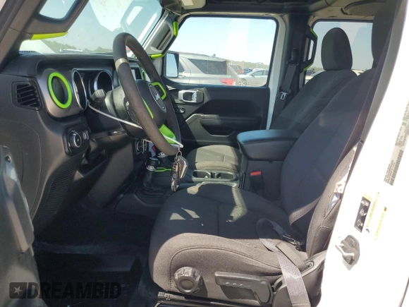 2023 Jeep Wrangler Willys with VIN 1C4HJXDN5PW510494, listed as a Copart auction lot 51673795 with 19,371 mi miles and Non Repairable. Bid and sale history available at DreamBid. Image 7.