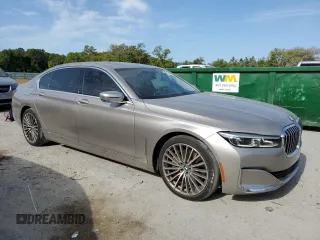 2022 BMW 7 Series 750i xDrive with VIN WBA7U2C08NCK23657, listed as a Copart auction lot 54202285 with 26,532 mi miles and Salvage title. Bid and sale history available at DreamBid. Image 4.