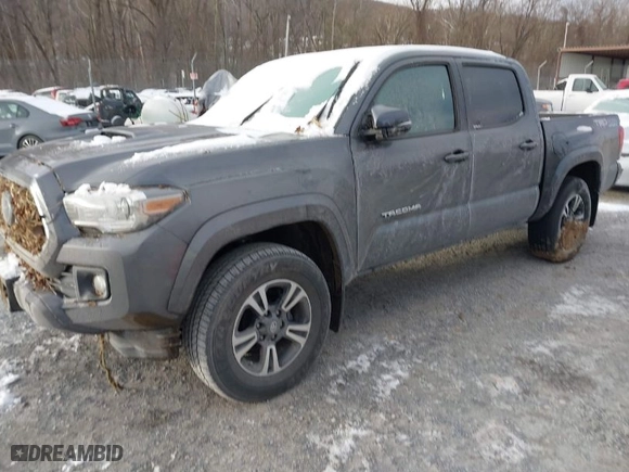 2019 Toyota Tacoma 4WD SR with VIN 3TMCZ5AN7KM284592, listed as a IAAI auction lot 41632856 with 1 mi miles. Bid and sale history available at carsss.com. Image 2.