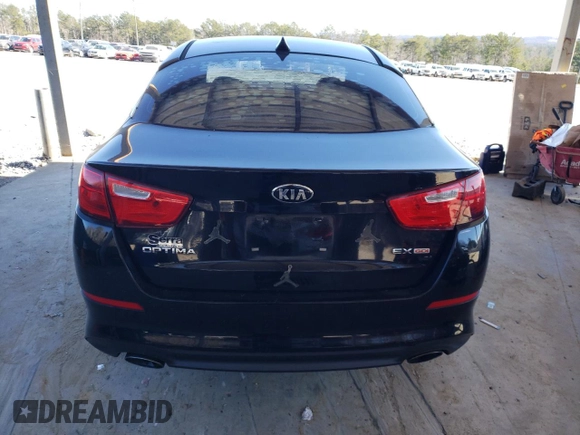 2015 Kia Optima EX with VIN 5XXGN4A72FG444555, listed as a Copart auction lot 88497455 with 176,229 mi miles and Salvage Title. Bid and sale history available at carsss.com. Image 6.