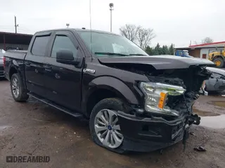 2018 Ford F-150 XL with VIN 1FTEW1EP8JFD67615, listed as a IAAI auction lot 41967173 with 44,246 mi miles. Bid and sale history available at carsss.com. Image 1.