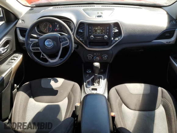 2017 Jeep Cherokee Sport with VIN 1C4PJMABXHD230619, listed as a Copart auction lot 64120275 with 101,327 mi miles and Salvage title. Bid and sale history available at DreamBid. Image 8.