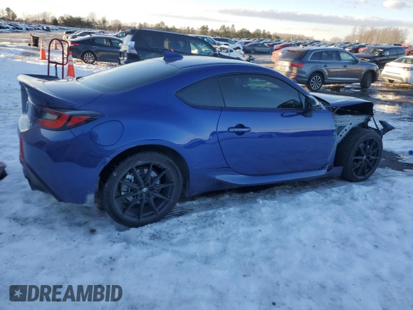 2023 Toyota 86 Premium with VIN JF1ZNBE17P9752764, listed as a Copart auction lot 88411625 with 14,394 mi miles and Salvage Title. Bid and sale history available at DreamBid. Image 3.