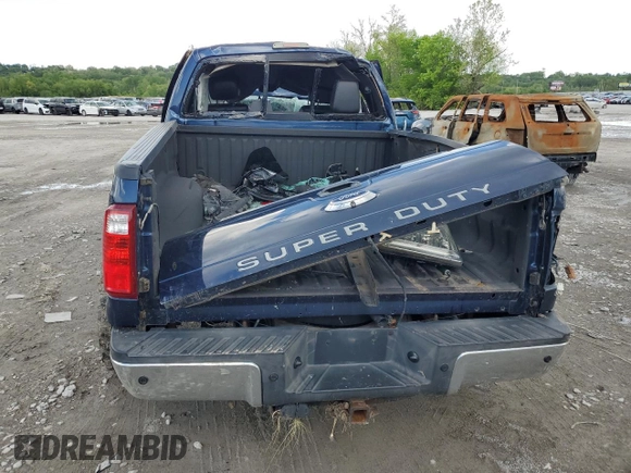 2013 Ford F-250 XL with VIN 1FT7W2B6XDEA57356, listed as a Copart auction lot 55127325 with Not provided miles and Salvage title. Bid and sale history available at DreamBid. Image 6.