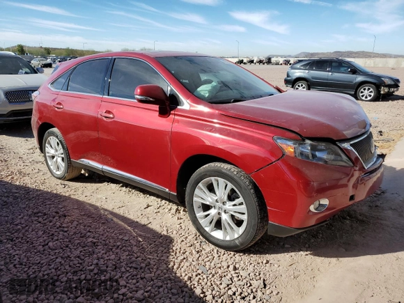 2010 Lexus RX 450h with VIN JTJZB1BA1A2002839, listed as a Copart auction lot 46284065 with 218,698 mi miles and Salvage Title. Bid and sale history available at DreamBid. Image 4.