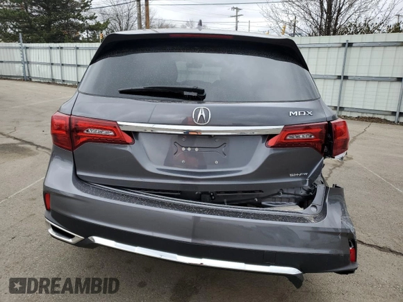 2017 Acura MDX Technology with VIN 5FRYD4H52HB017389, listed as a Copart auction lot 49911175 with 89,676 mi miles and Salvage Title. Bid and sale history available at DreamBid. Image 6.