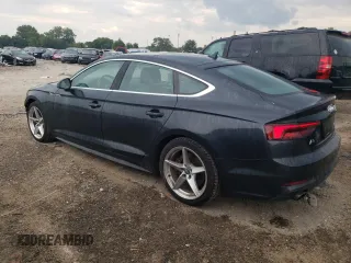 2018 Audi A5 Sportback Premium with VIN WAUDNCF55JA014752, listed as a Copart auction lot 62065494 with 48,801 mi miles and Salvage Title. Bid and sale history available at carsss.com. Image 2.