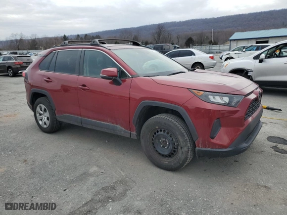 2019 Toyota RAV4 LE with VIN 2T3G1RFV4KC008752, listed as a Copart auction lot 47179475 with 74,212 mi miles and Salvage Title. Bid and sale history available at carsss.com. Image 4.