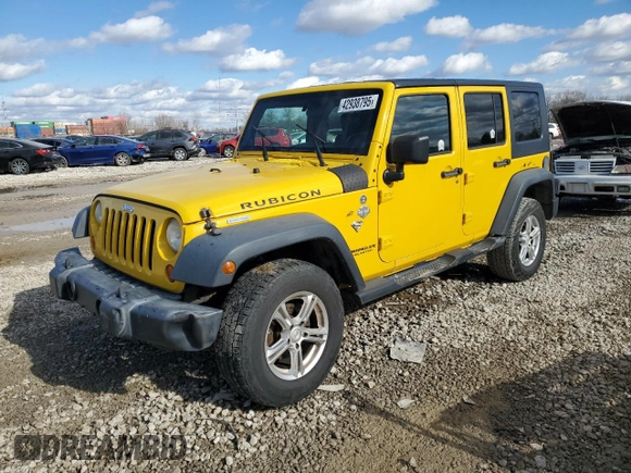 2008 Jeep Wrangler Unlimited Rubicon with VIN 1J8GA69198L576151, listed as a Copart auction lot 42938795 with Not Provided miles and Salvage Title. Bid and sale history available at DreamBid. Image 1.