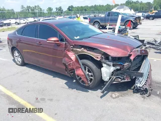 2015 Ford Fusion SE with VIN 3FA6P0HD8FR103646, listed as a IAAI auction lot 42442202 with 137,123 mi miles and . Bid and sale history available at DreamBid. Image 1.