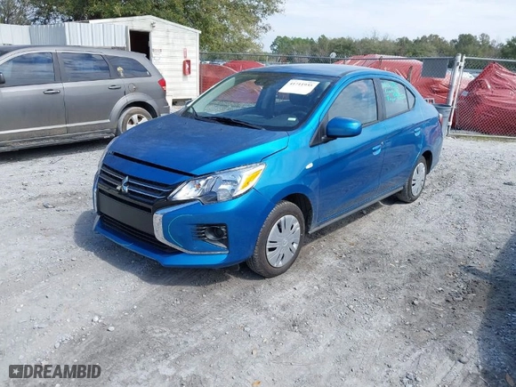 2024 Mitsubishi Mirage G4 ES with VIN ML32FUFJ5RHF18043, listed as a IAAI auction lot 41711935 with 1,330 mi miles. Bid and sale history available at carsss.com. Image 2.