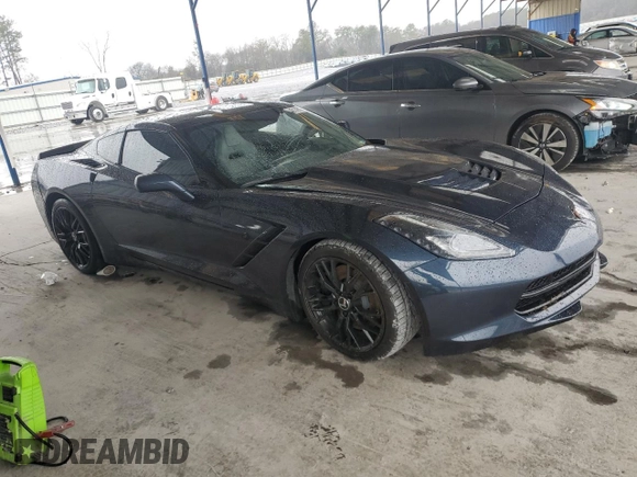 2015 Chevrolet Corvette Z51 2LT with VIN 1G1YK2D70F5110227, listed as a Copart auction lot 46146135 with 52,166 mi miles and Salvage title. Bid and sale history available at DreamBid. Image 4.