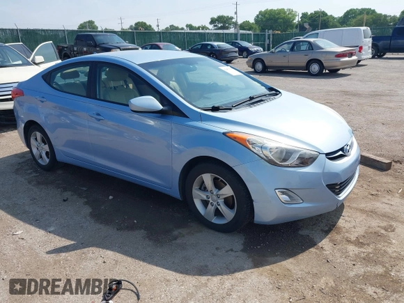 2012 Hyundai Elantra Limited with VIN KMHDH4AE4CU312973, listed as a IAAI auction lot 42453300 with 99,252 mi miles and . Bid and sale history available at DreamBid. Image 1.