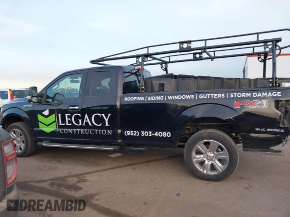 2019 Ford F-150 XL with VIN 1FTFX1E49KKE80117, listed as a IAAI auction lot 41279055 with 60,518 mi miles. Bid and sale history available at carsss.com. Image 14.