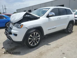 2018 Jeep Grand Cherokee Limited z VIN 1C4RJEBG8JC354067, wystawiony jako Copart lot #54498505 z przebiegiem 28 095 mil mil oraz Szkoda całkowita • Salvage title. Historia ofert i sprzedaży dostępna na DreamBid. Obrazek 1.