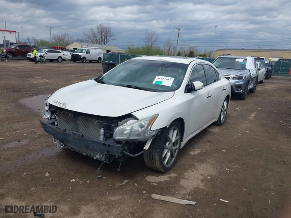 2009 Nissan Maxima 3.5 S with VIN 1N4AA51E79C850329, listed as a IAAI auction lot 41917987 with 191,623 mi miles. Bid and sale history available at carsss.com. Image 2.