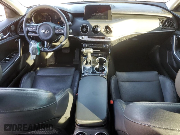 2018 Kia Stinger Premium with VIN KNAE25LA1J6012588, listed as a Copart auction lot 43394965 with 103,070 mi miles and Salvage Title. Bid and sale history available at carsss.com. Image 8.