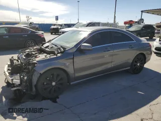 2017 Mercedes-Benz CLA with VIN WDDSJ4EB1HN400614, listed as a Copart auction lot 45378955 with 113,885 mi miles and Salvage Title. Bid and sale history available at carsss.com. Image 1.