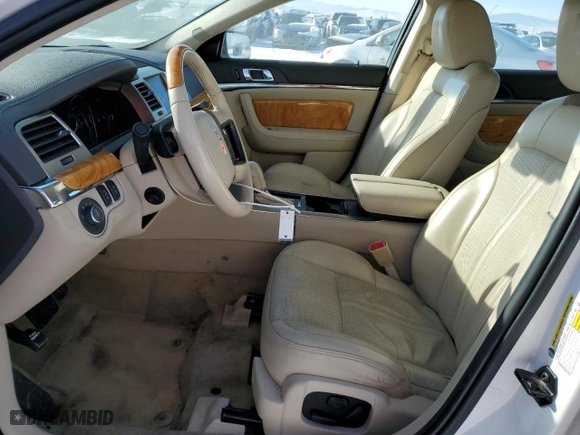 2012 Lincoln MKS with VIN 1LNHL9DR1CG801907, listed as a Copart auction lot 89003845 with 140,961 mi miles and Salvage Title. Bid and sale history available at carsss.com. Image 7.