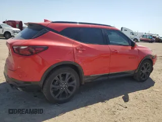 2021 Chevrolet Blazer RS z VIN 3GNKBERS8MS568099, wystawiony jako Copart lot #52460145 z przebiegiem 72 984 mil mil oraz Szkoda całkowita • Salvage title. Historia ofert i sprzedaży dostępna na DreamBid. Obrazek 3.
