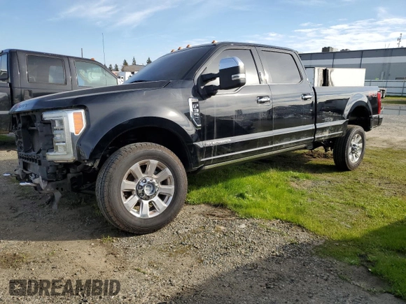 2017 Ford F-350 Platinum with VIN 1FT8W3BT6HEE47814, listed as a Copart auction lot 45143945 with Not provided miles and Salvage title. Bid and sale history available at DreamBid. Image 1.