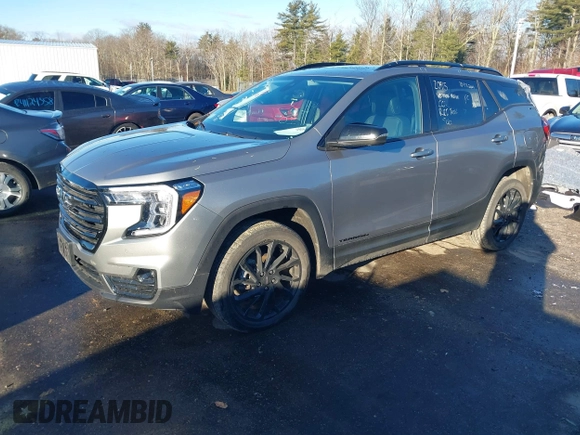 2023 GMC Terrain SLT with VIN 3GKALVEG3PL146912, listed as a IAAI auction lot 41141278 with 40,360 mi miles and . Bid and sale history available at carsss.com. Image 2.