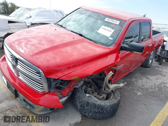 2015 Ram 1500 Big Horn with VIN 1C6RR7LT0FS717885, listed as a IAAI auction lot 41683828 with 179,623 mi miles and . Bid and sale history available at DreamBid. Image 2.