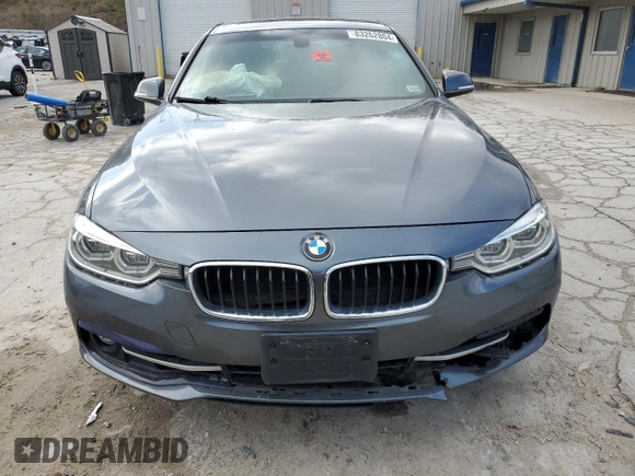 2018 BMW 3 Series 330i xDrive with VIN WBA8D9G54JNU68473, listed as a Copart auction lot 83262804 with 107,156 mi miles and Salvage Title. Bid and sale history available at carsss.com. Image 5.