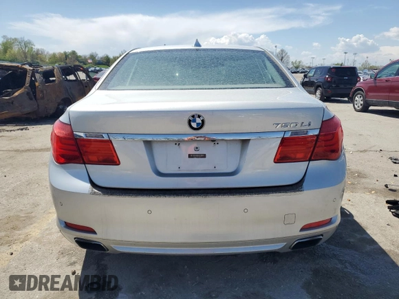 2012 BMW 7 Series 750Li xDrive with VIN WBAKC8C59CC437338, listed as a Copart auction lot 52570505 with 152,146 mi miles and Clean title. Bid and sale history available at DreamBid. Image 6.