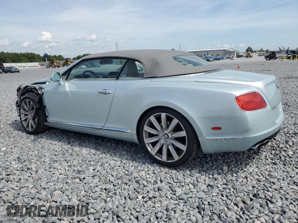2013 Bentley Continental GT z VIN SCBGT3ZA8DC082988, wystawiony jako Copart lot #57662215 z przebiegiem 35 194 mil mil oraz Szkody całkowita. Historia ofert i sprzedaży dostępna na DreamBid. Obrazek 2.