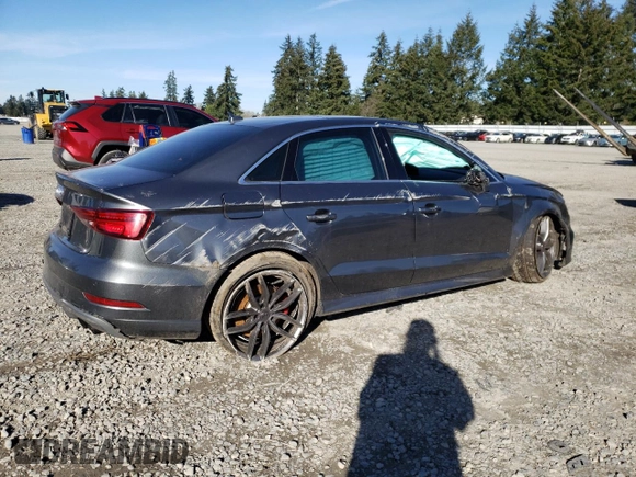 2017 Audi S3 Premium Plus with VIN WAUB1GFF9H1014461, listed as a Copart auction lot 47090995 with 85,984 mi miles and Salvage Title. Bid and sale history available at carsss.com. Image 3.