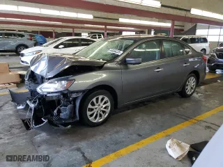 2019 Nissan Sentra SV with VIN 3N1AB7AP7KL612823, listed as a Copart auction lot 43204235 with 105,299 mi miles and Salvage Title. Bid and sale history available at carsss.com. Image 1.