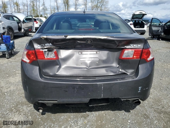 2010 Acura TSX with VIN JH4CU2F64AC006696, listed as a Copart auction lot 52131005 with 169,653 mi miles and Salvage Title. Bid and sale history available at carsss.com. Image 6.