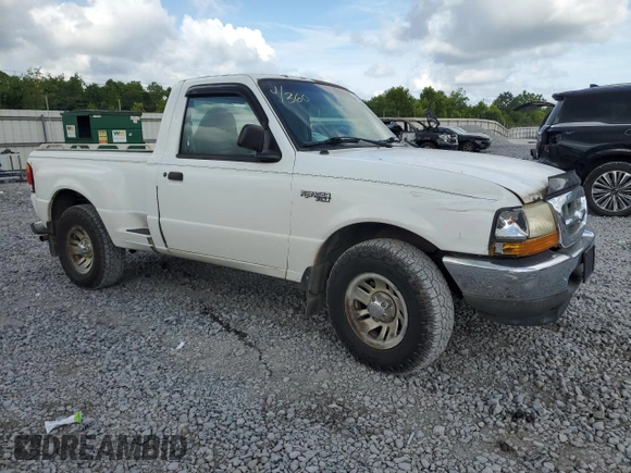 1999 Ford Ranger XL with VIN 1FTYR10C6XPA43770, listed as a Copart auction lot 63831315 with 18,858 mi miles and Salvage title. Bid and sale history available at DreamBid. Image 4.
