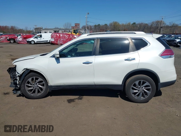 2016 Nissan Rogue SL with VIN 5N1AT2MV0GC755778, listed as a IAAI auction lot 42042335 with 201,371 mi miles and . Bid and sale history available at DreamBid. Image 14.