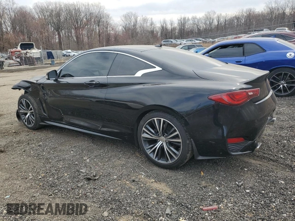 2017 Infiniti Q60 Premium with VIN JN1CV7EKXHM110109, listed as a Copart auction lot 49949525 with 45,424 mi miles and Salvage title. Bid and sale history available at DreamBid. Image 2.