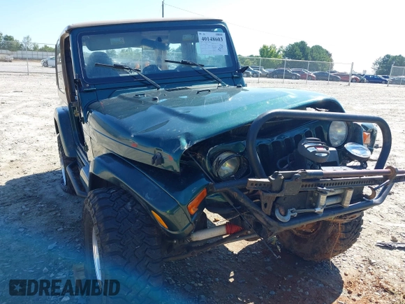 2001 Jeep Wrangler Sahara with VIN 1J4FA59S71P340368, listed as a IAAI auction lot 40148603 with 138,710 mi miles. Bid and sale history available at carsss.com. Image 6.