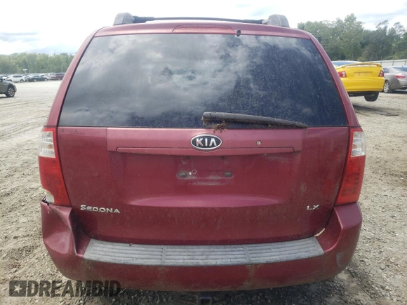 2006 Kia Sedona LX with VIN KNDMB233066086431, listed as a Copart auction lot 63221294 with 181,290 mi miles and Clean Title. Bid and sale history available at DreamBid. Image 6.