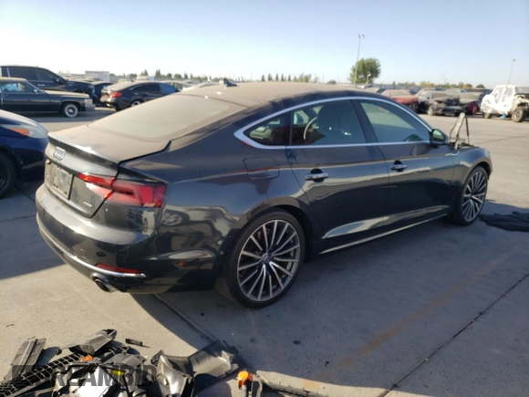 2019 Audi A5 Sportback Prestige with VIN WAUCNCF57KA016659, listed as a Copart auction lot 74605354 with 59,165 mi miles and Salvage Title. Bid and sale history available at carsss.com. Image 3.