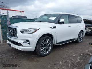 2018 Infiniti QX80 with VIN JN8AZ2NEXJ9193432, listed as a IAAI auction lot 41576189 with 154,929 mi miles. Bid and sale history available at carsss.com. Image 21.