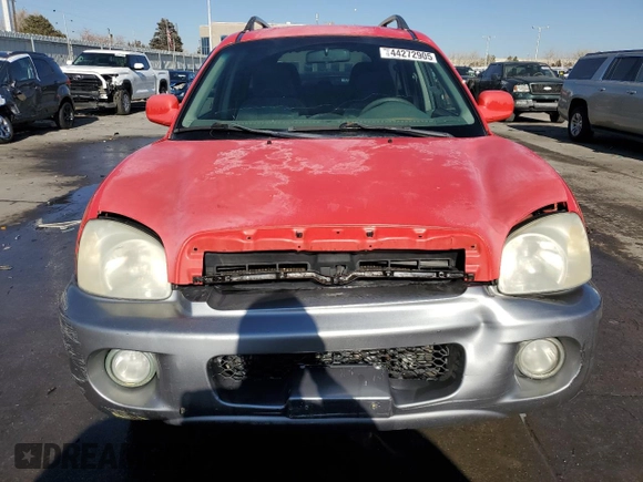 2003 Hyundai Santa Fe GLS with VIN KM8SC13D13U547310, listed as a Copart auction lot 44272905 with 215,746 mi miles and Salvage Title. Bid and sale history available at carsss.com. Image 5.