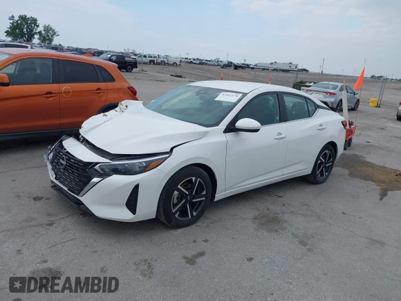 2024 Nissan Sentra SV with VIN 3N1AB8CV4RY274313, listed as a IAAI auction lot 42442578 with 33,681 mi miles and . Bid and sale history available at DreamBid. Image 2.