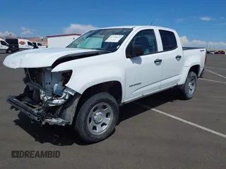 2022 Chevrolet Colorado 4WD Work Truck with VIN 1GCGTBEN7N1299512, listed as a IAAI auction lot 42720023 with 41,851 mi miles and . Bid and sale history available at DreamBid. Image 2.
