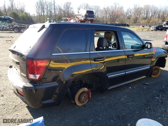 2007 Jeep Grand Cherokee SRT-8 with VIN 1J8HR78347C513091, listed as a Copart auction lot 49624845 with 0 mi miles and Salvage Title. Bid and sale history available at carsss.com. Image 3.