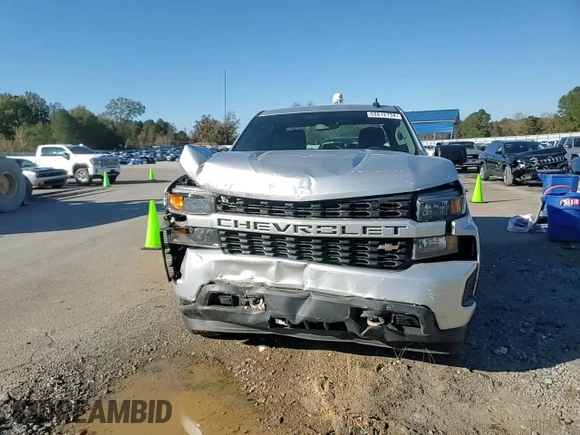 2021 Chevrolet Silverado 1500 Custom with VIN 1GCRWBEK3MZ350607, listed as a Copart auction lot 82812734 with 60,849 mi miles and Non Repairable. Bid and sale history available at DreamBid. Image 11.