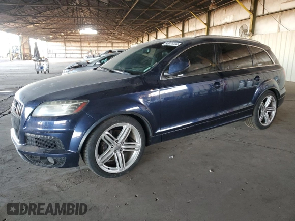 2011 Audi Q7 S line with VIN WA1DGAFE5BD005268, listed as a Copart auction lot 85074734 with 156,819 mi miles and Clean title. Bid and sale history available at DreamBid. Image 1.