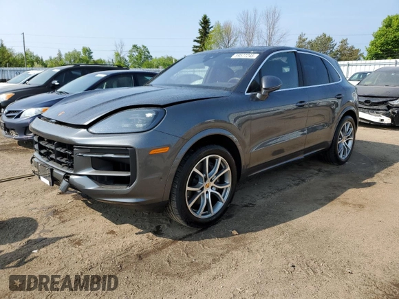 2024 Porsche Cayenne with VIN WP1AA2AY5RDA04955, listed as a Copart auction lot 59577245 with 3,057 mi miles and Salvage title. Bid and sale history available at DreamBid. Image 1.