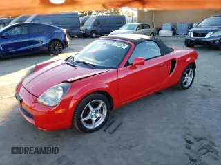 2001 Toyota MR2 with VIN JTDFR320710037871, listed as a Copart auction lot 77835234 with 88,066 mi miles and Salvage Title. Bid and sale history available at DreamBid. Image 1.