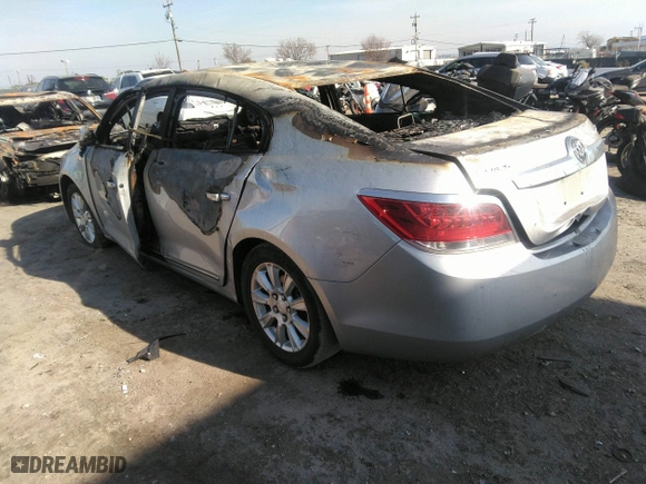 2012 Buick LaCrosse Leather with VIN 1G4GC5ER0CF212887, listed as a IAAI auction lot 38894965 with 1 mi miles. Bid and sale history available at carsss.com. Image 3.