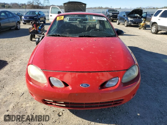 2001 Ford Escort ZX2 with VIN 3FAFP11351R188266, listed as a Copart auction lot 89038475 with 96,043 mi miles and Clean Title. Bid and sale history available at carsss.com. Image 5.